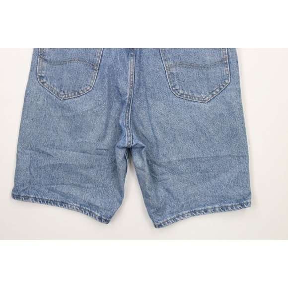 Vintage 90s Streetwear 32 Distressed Relaxed Fit Denim Jean Shorts Jorts USA - Picture 8 of 9